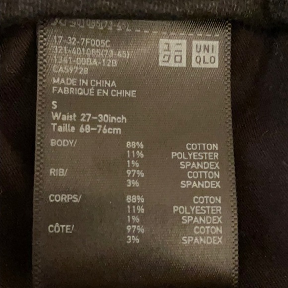 Uni Qlo jet black soft denim - Picture 7 of 7